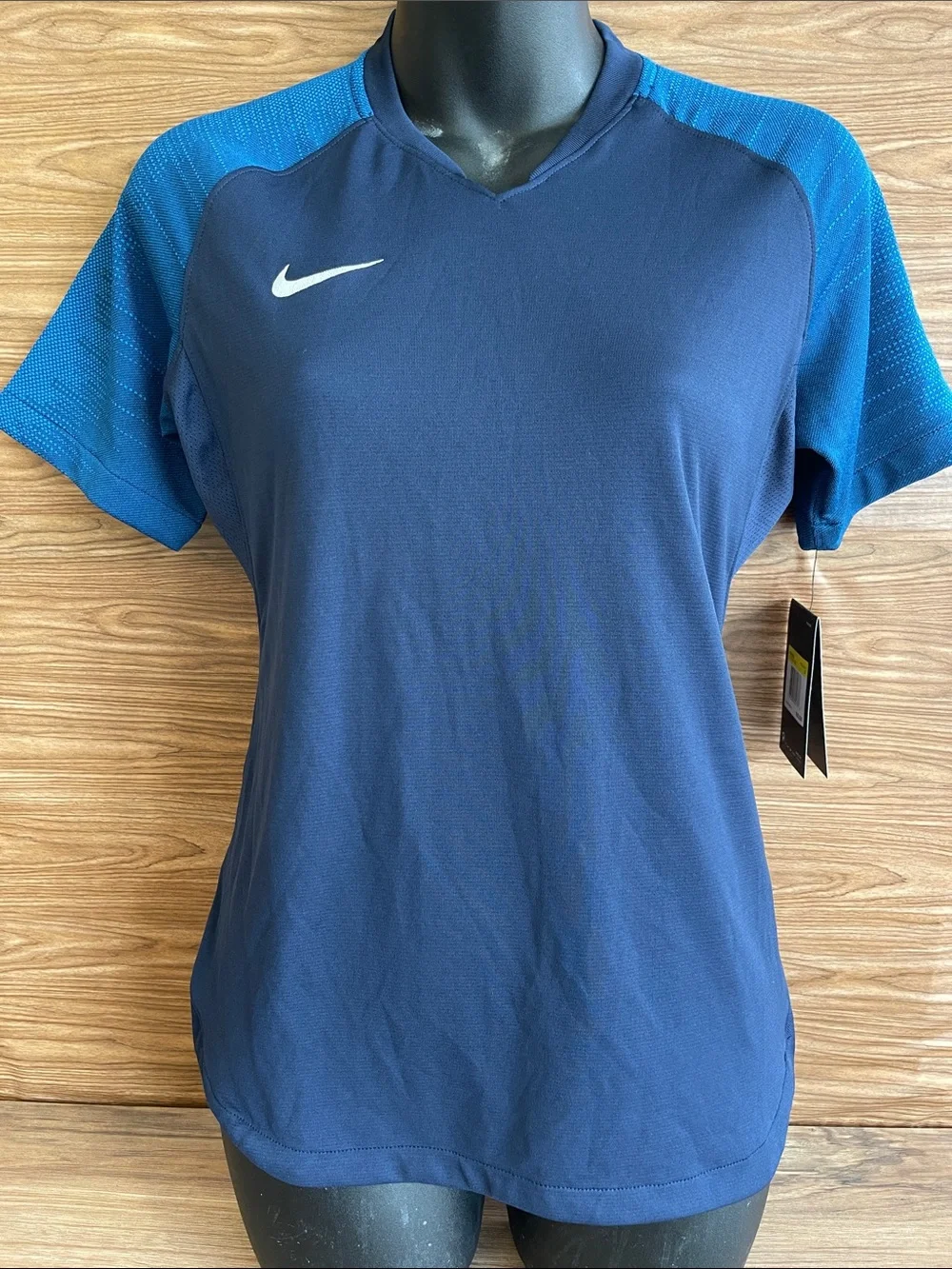 Nike Dri-Fit Womens Soccer Athletic Jersey Navy Blue NWT, Size S